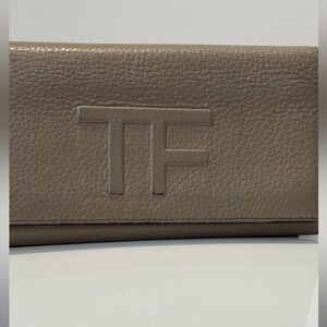 Tom Ford Taupe Leather Wallet